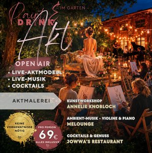 Das erste Paint & Drink Event im HAVELWERK