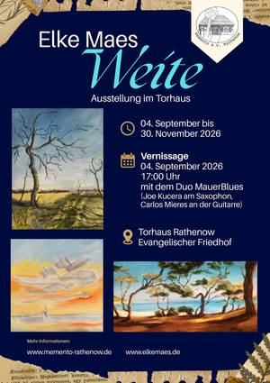 Vernissage der Kunstausstellung „Weite“ von Elke Maes
