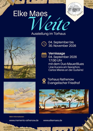 Vernissage der Kunstausstellung „Weite“ von Elke Maes