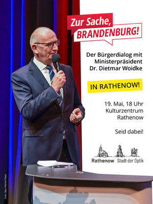 Zur Sache, BRANDENBURG! Der Bürgerdialog mit Ministerpräsident Dr. Dietmar Woidke