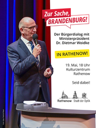 Zur Sache, BRANDENBURG! Der Bürgerdialog mit Ministerpräsident Dr. Dietmar Woidke
