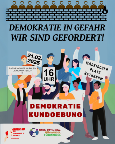 Kundgebung: Demokratie in Gefahr – Wir sind gefordert