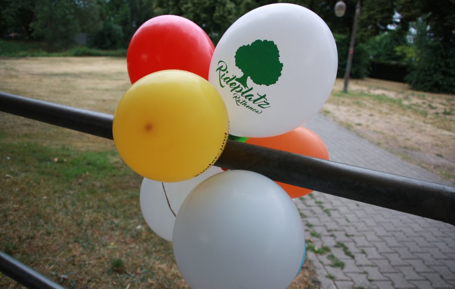 Luftballlons auf dem Rideplatz