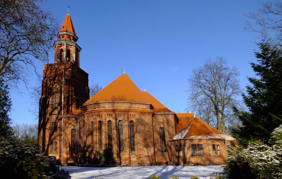 Auferstehungskirche auf dem evangelischen Friedhof in Rathenow