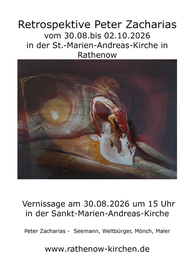 Vernissage der Kunstausstellung „Retroperspektive Peter Zacharias"