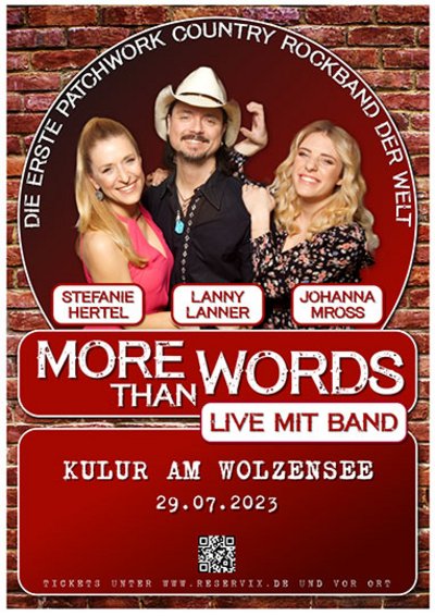 "MORE than WORDS" - Live mit Band