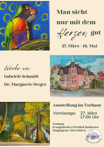 Vernissage "Man sieht nur mit dem Herzen gut"