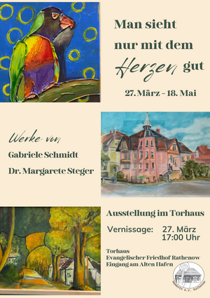Vernissage "Man sieht nur mit dem Herzen gut"