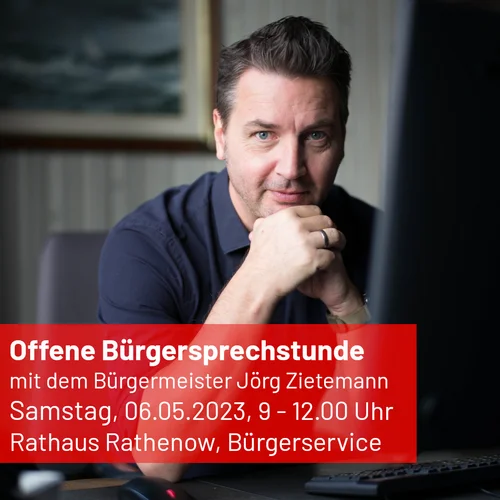 Ankündigungsbild zur Bürgersprechstunde