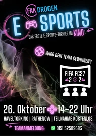 E-Sports - das erste Turnier im Kino!! Jetzt dein Team anmelden.