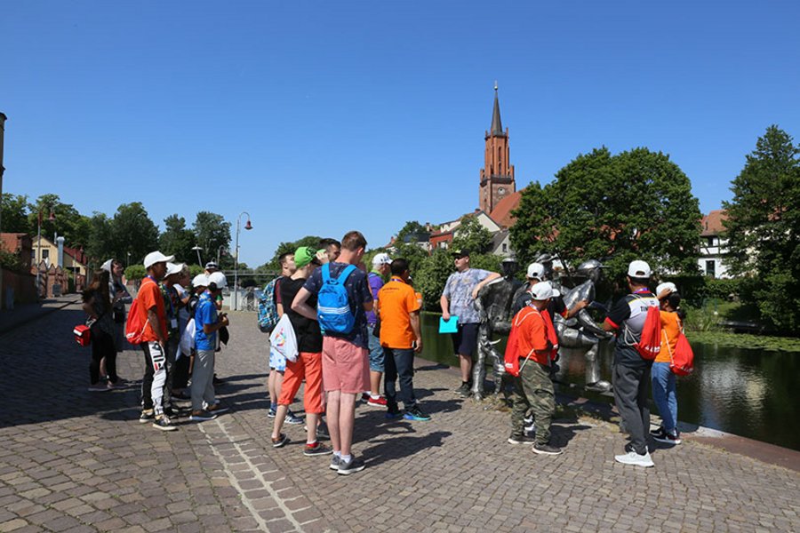 Die Schleusenspucker am alten Hafen