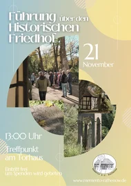 Öffentliche Führung über den historischen Friedhof mit Christina Otto
