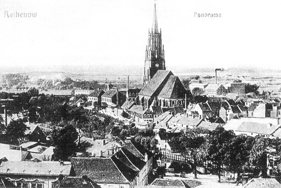 Ansichtskarte Rathenow Altstadt um 1900 aus der Sammlung des Stadtarchivs