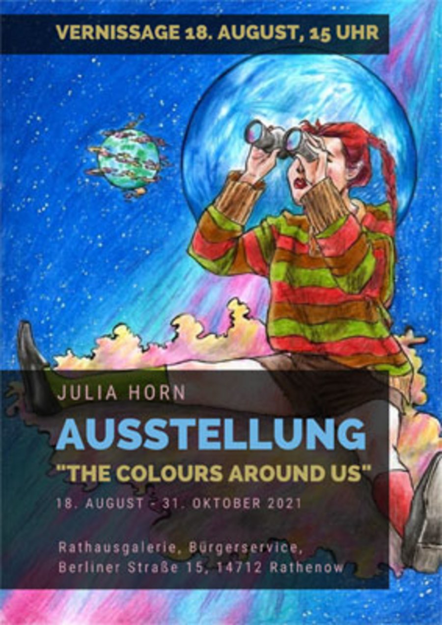 Plakat der Ausstellung von Julia Horn