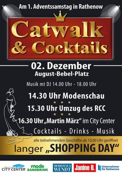 "Catwalk & Cocktails" am 1. Adventssamstag