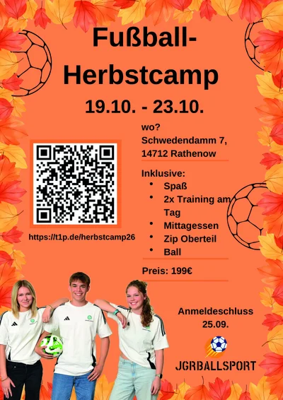 Fußball-Herbstcamp am Schwedendamm