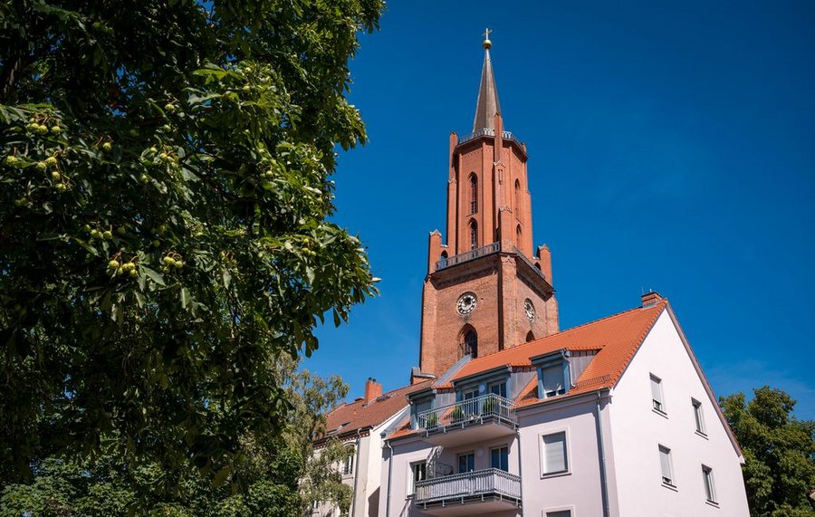 Blick auf die St. Marien-Andreas-Kirche