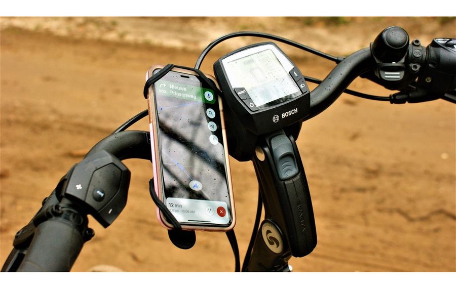 Smartphone am Fahrradlenker