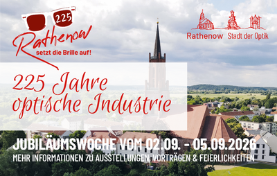 225 Jahre optische Industrie in Rathenow