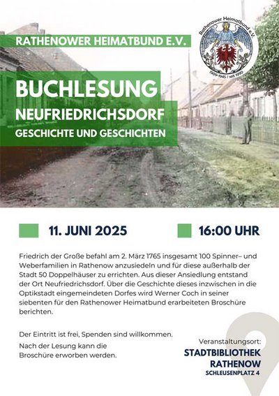 Buchlesung Neufriedrichsdorf
