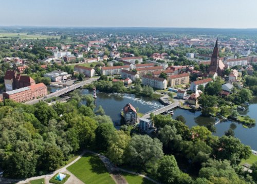 Stadt Rathenow aus der Luft fotogradfiert