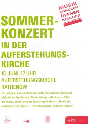 Sommerkonzert in der Auferstehungskirche Sommerkonzert in der Auferstehungskirche