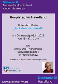 Hospiztag im Havelland - Unter dem Motto: "Ja! Leben bis zuletzt!"