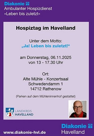 Hospiztag im Havelland - Unter dem Motto: "Ja! Leben bis zuletzt!"