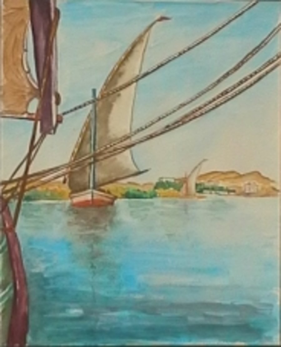 Segelboot auf dem Assuan