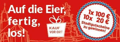 Beliebte Ostereiersuche: Auf die Eier, fertig, los!