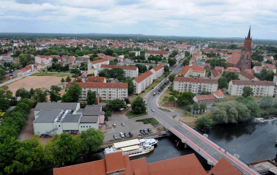 Blick auf die Anlegestelle Vor dem Haveltor