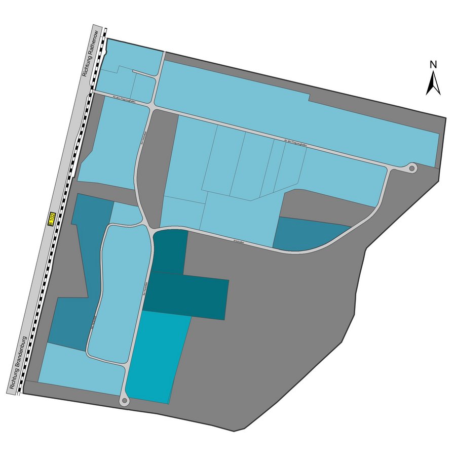 Kartenübersicht Gewerbegebiet Heidefeld