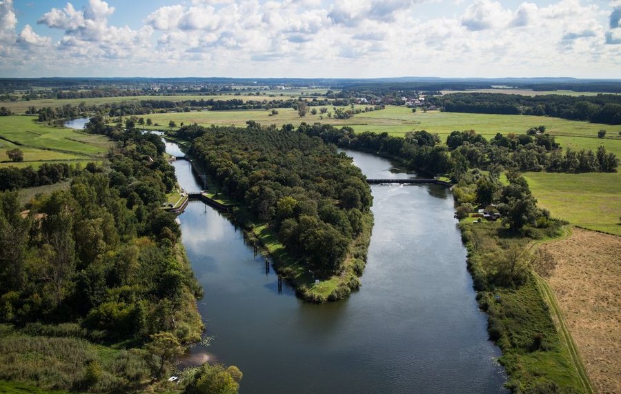 Schleuse und Nadelwehr in Gruetz