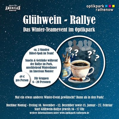 Glühwein-Rallye im Optikpark Glühwein-Rallye im Optikpark