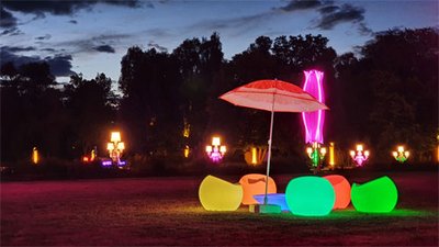 Leuchtende Picknickabende