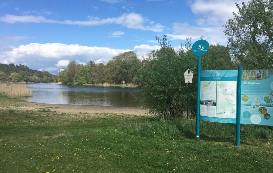 Biwakplatz Göttlin mit Blick auf die Havel