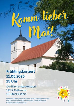 Frühlingskonzert in der Dorfkirche Steckelsdorf Frühlingskonzert in der Dorfkirche Steckelsdorf