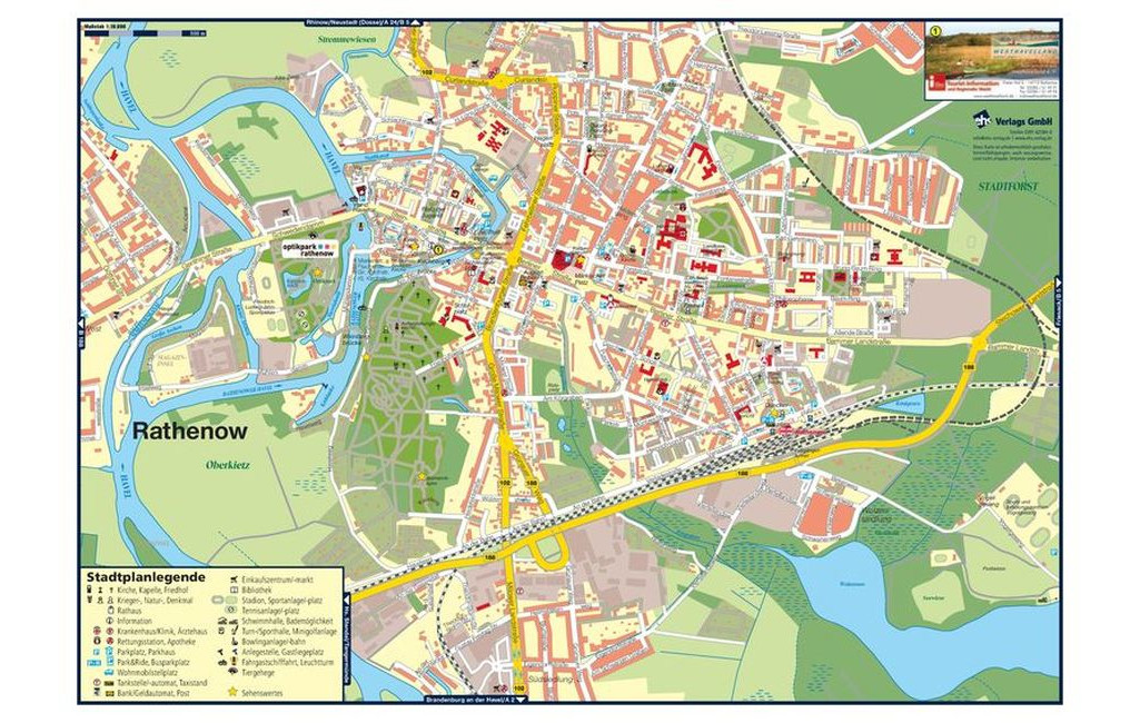Touristisches Informationsmaterial für Rathenow und das Havelland
